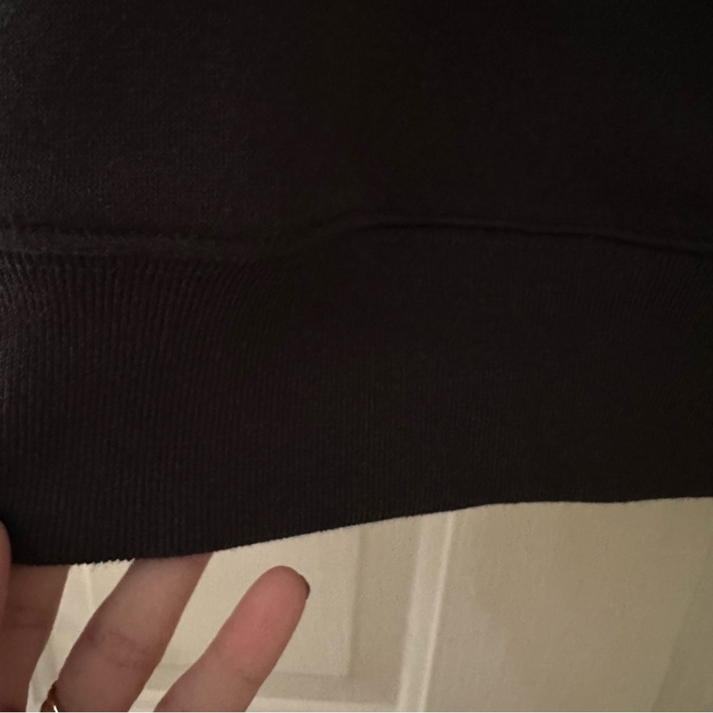 Gap Basic Crew Neck Oversized Sweatshirt Black NW… - image 7